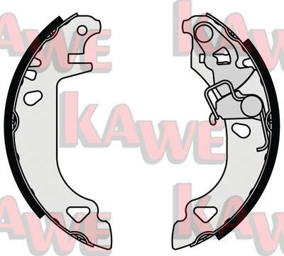 Kawe 07070 - Bremžu loku komplekts www.autospares.lv