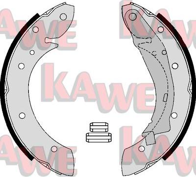 Kawe 07165 - Bremžu loku komplekts autospares.lv