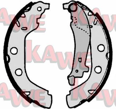 Kawe 07180 - Bremžu loku komplekts www.autospares.lv