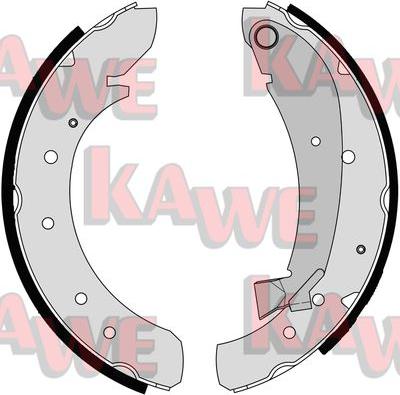 Kawe 07120 - Bremžu loku komplekts www.autospares.lv