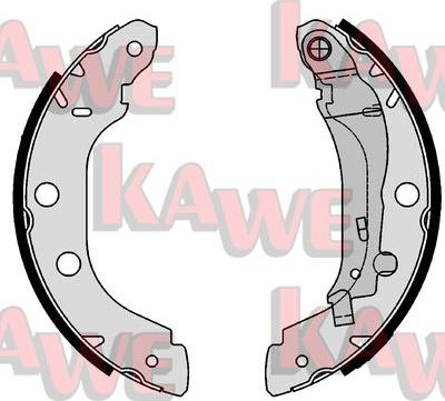 Kawe 07340 - Bremžu loku komplekts www.autospares.lv