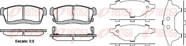 Kawe 0724 42 - Brake Pad Set, disc brake www.autospares.lv