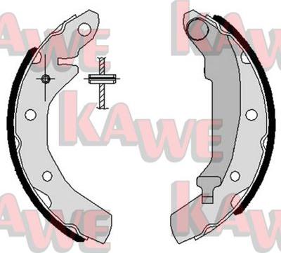 Kawe 07260 - Bremžu loku komplekts www.autospares.lv