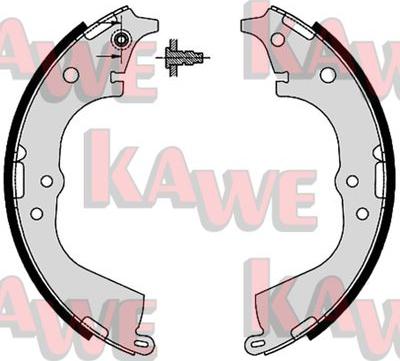 Kawe 07225 - Brake Shoe Set www.autospares.lv