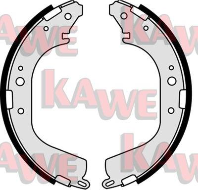 Kawe 07780 - Bremžu loku komplekts www.autospares.lv