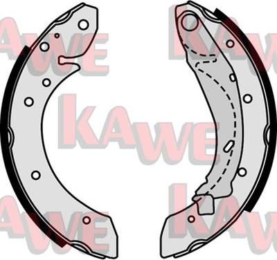 Kawe 07730 - Brake Shoe Set www.autospares.lv