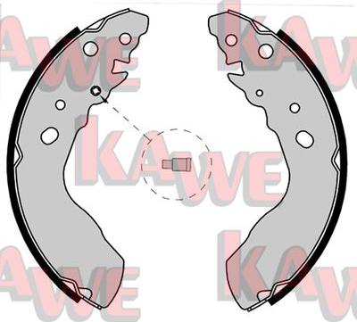 Kawe 07770 - Bremžu loku komplekts www.autospares.lv