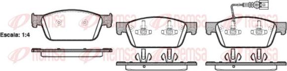 Kawe 1440 01 - Bremžu uzliku kompl., Disku bremzes www.autospares.lv