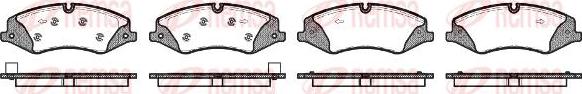 Kawe 1409 10 - Brake Pad Set, disc brake www.autospares.lv