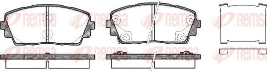 Kawe 1481 02 - Тормозные колодки, дисковые, комплект www.autospares.lv