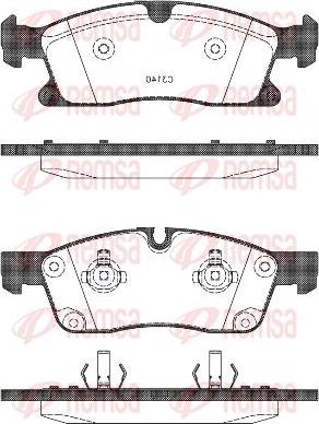 Kawe 1430 10 - Bremžu uzliku kompl., Disku bremzes autospares.lv