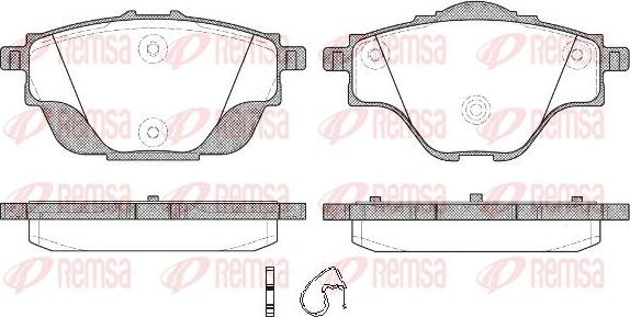 Kawe 1557 00 - Bremžu uzliku kompl., Disku bremzes www.autospares.lv