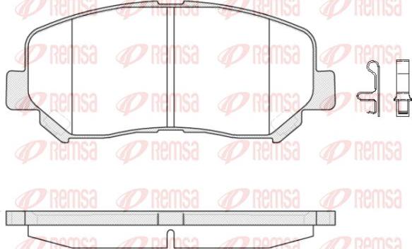 Kawe 1513 02 - Brake Pad Set, disc brake www.autospares.lv