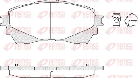 Kawe 1538 04 - Bremžu uzliku kompl., Disku bremzes www.autospares.lv