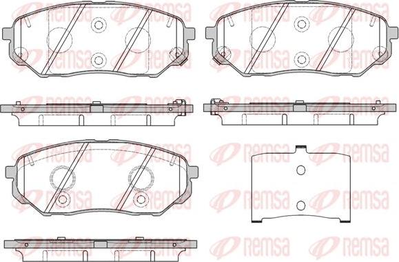 Kawe 1661 02 - Bremžu uzliku kompl., Disku bremzes www.autospares.lv