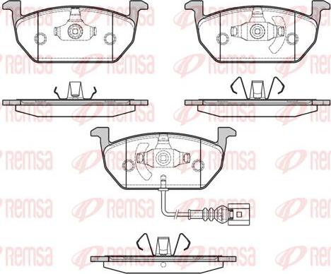 Kawe 1601 01 - Тормозные колодки, дисковые, комплект www.autospares.lv