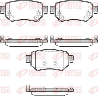 Kawe 1682 02 - Bremžu uzliku kompl., Disku bremzes www.autospares.lv