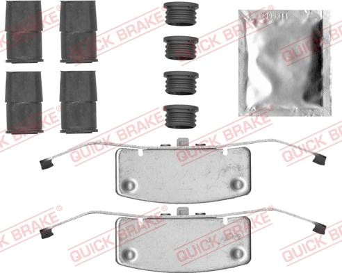 Kawe 109-0052 - Piederumu komplekts, Disku bremžu uzlikas www.autospares.lv