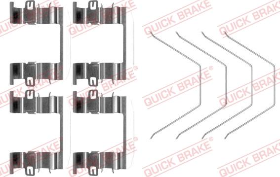 Kawe 109-0016 - Piederumu komplekts, Disku bremžu uzlikas www.autospares.lv