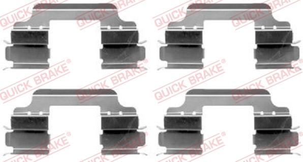 Kawe 109-1648 - Accessory Kit for disc brake Pads www.autospares.lv