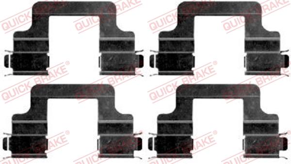 Kawe 109-1679 - Accessory Kit for disc brake Pads www.autospares.lv