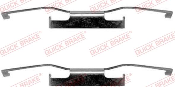 Kawe 109-1011 - Accessory Kit for disc brake Pads www.autospares.lv