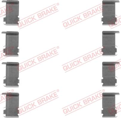 Kawe 109-1162 - Accessory Kit for disc brake Pads www.autospares.lv