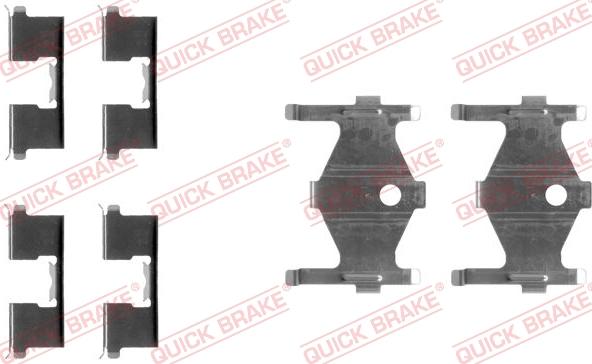 Kawe 109-1185 - Accessory Kit for disc brake Pads www.autospares.lv