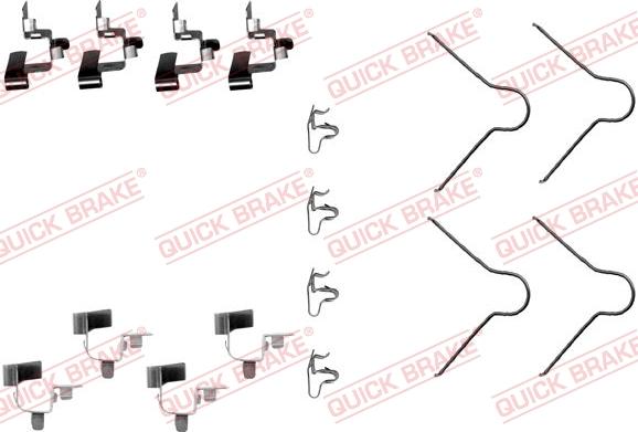 Kawe 109-1130 - Piederumu komplekts, Disku bremžu uzlikas www.autospares.lv