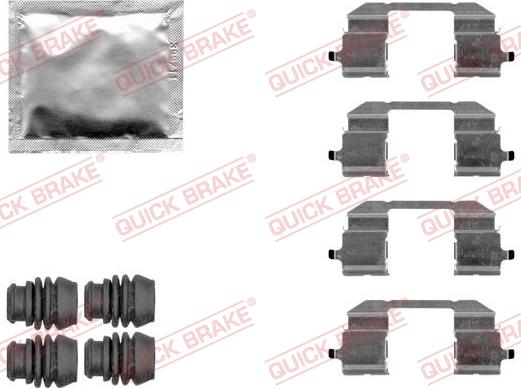 Kawe 109-1844 - Accessory Kit for disc brake Pads www.autospares.lv