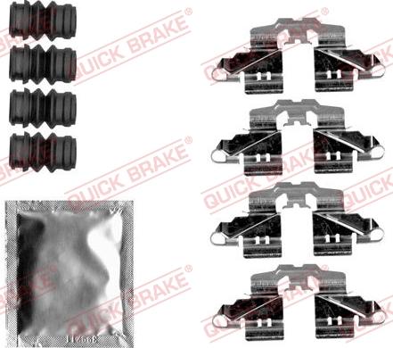 Kawe 109-1808 - Accessory Kit for disc brake Pads www.autospares.lv