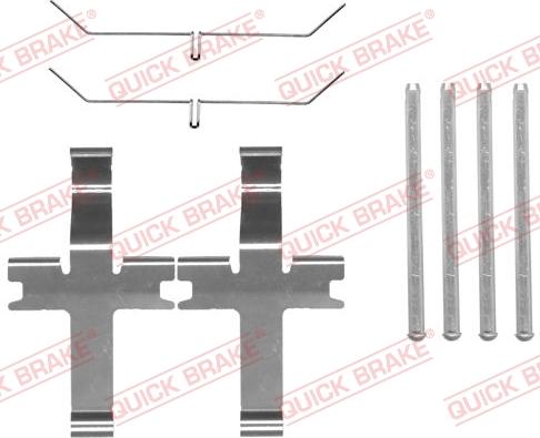 Kawe 109-1819 - Piederumu komplekts, Disku bremžu uzlikas www.autospares.lv