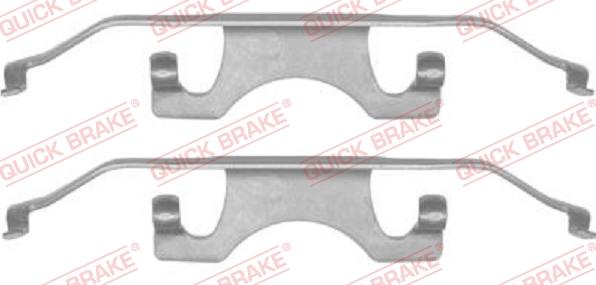 Kawe 109-1241 - Accessory Kit for disc brake Pads www.autospares.lv