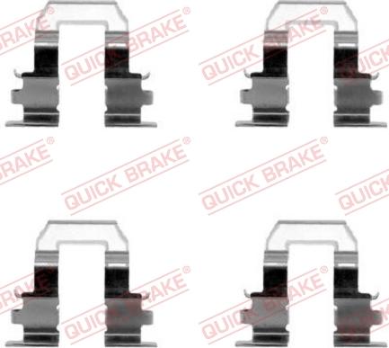 Kawe 109-1255 - Accessory Kit for disc brake Pads www.autospares.lv