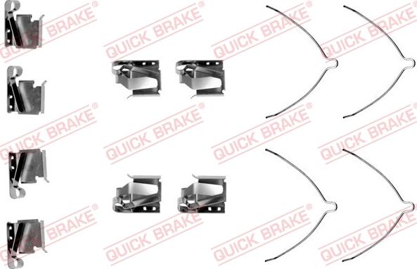 Kawe 109-1269 - Accessory Kit for disc brake Pads www.autospares.lv