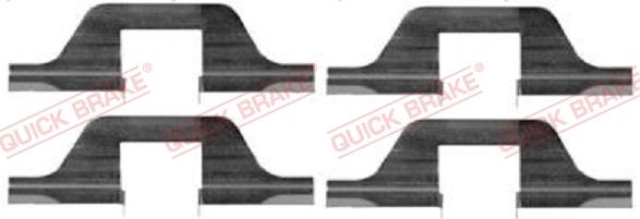 Kawe 109-1263 - Accessory Kit for disc brake Pads www.autospares.lv