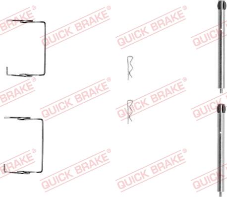 Kawe 109-1267 - Accessory Kit for disc brake Pads www.autospares.lv