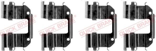 Kawe 109-1285 - Piederumu komplekts, Disku bremžu uzlikas www.autospares.lv