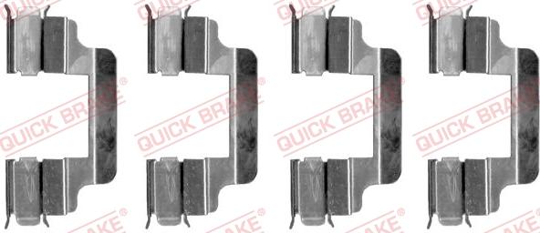 Kawe 109-1230 - Accessory Kit for disc brake Pads www.autospares.lv