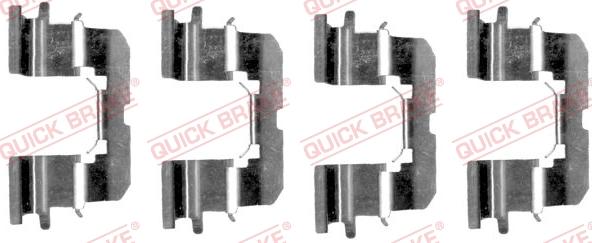 Kawe 109-1227 - Accessory Kit for disc brake Pads www.autospares.lv