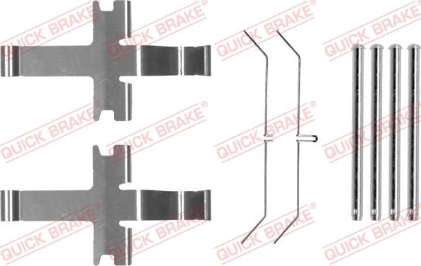 Kawe 109-1752 - Piederumu komplekts, Disku bremžu uzlikas www.autospares.lv