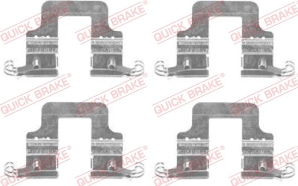 Kawe 109-1766 - Accessory Kit for disc brake Pads www.autospares.lv