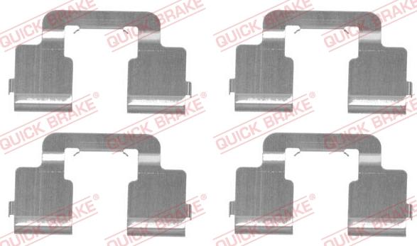 Kawe 109-1733 - Accessory Kit for disc brake Pads www.autospares.lv