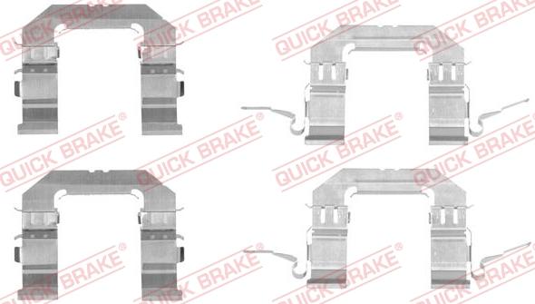 Kawe 109-1722 - Piederumu komplekts, Disku bremžu uzlikas www.autospares.lv