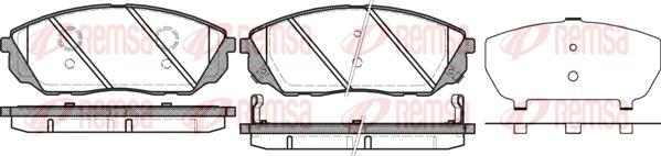 Kawe 1041 12 - Bremžu uzliku kompl., Disku bremzes www.autospares.lv