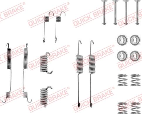 Kawe 105-0599 - Piederumu komplekts, Bremžu loki www.autospares.lv