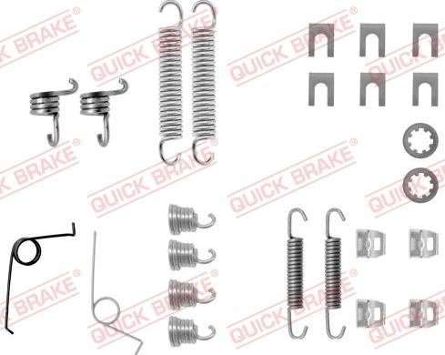 Kawe 105-0545 - Piederumu komplekts, Bremžu loki www.autospares.lv