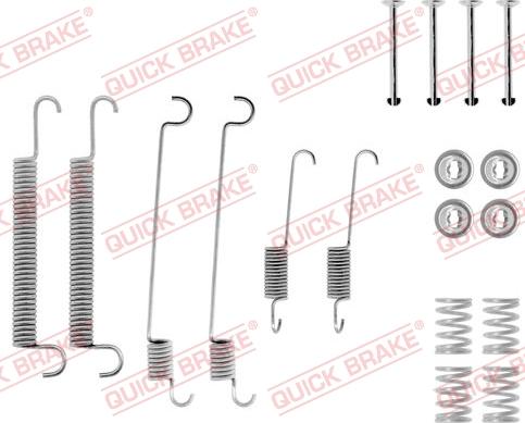 Kawe 105-0547 - Piederumu komplekts, Bremžu loki autospares.lv