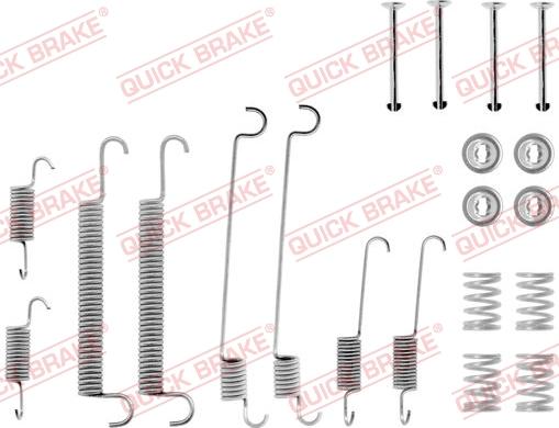 Kawe 105-0560 - Piederumu komplekts, Bremžu loki autospares.lv