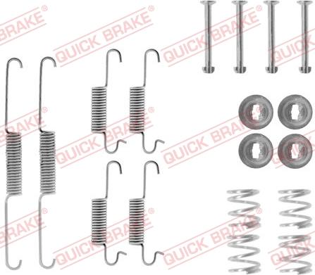 Kawe 105-0570 - Piederumu komplekts, Bremžu loki www.autospares.lv